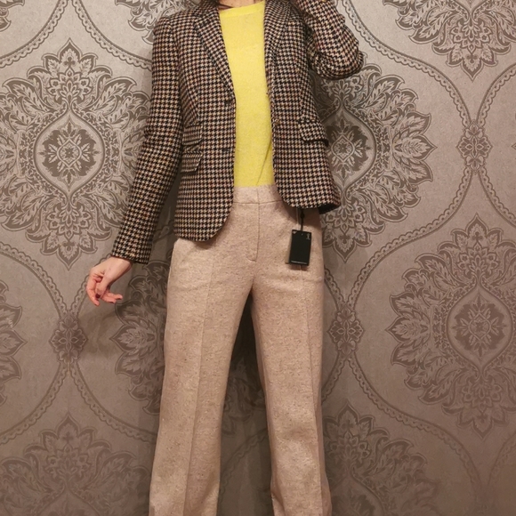 Sold*NWOT J. Crew 100% wool tweed blazer jacket - Picture 2 of 8